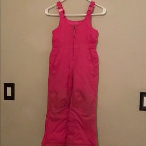 Girls L.L. Bean snow bib sz 5-6